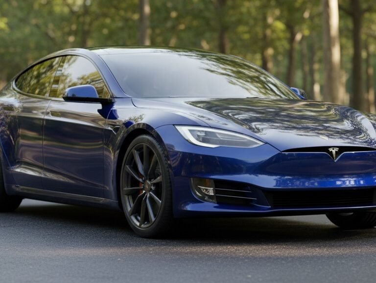 Blue Car Body Protected by Luminova Nano Ceramic Coating