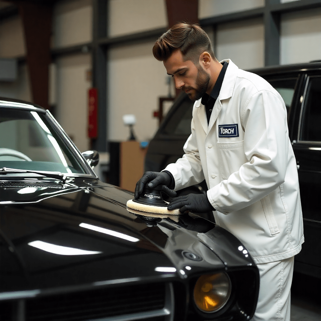 Car detailing expert return back old car to as-new look